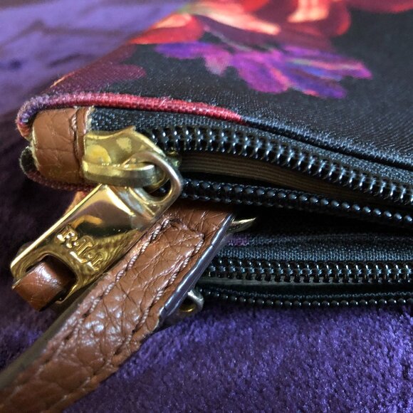 AUTHENTIC Ralph Lauren Shoulder Floral Purse. - Picture 6 of 12